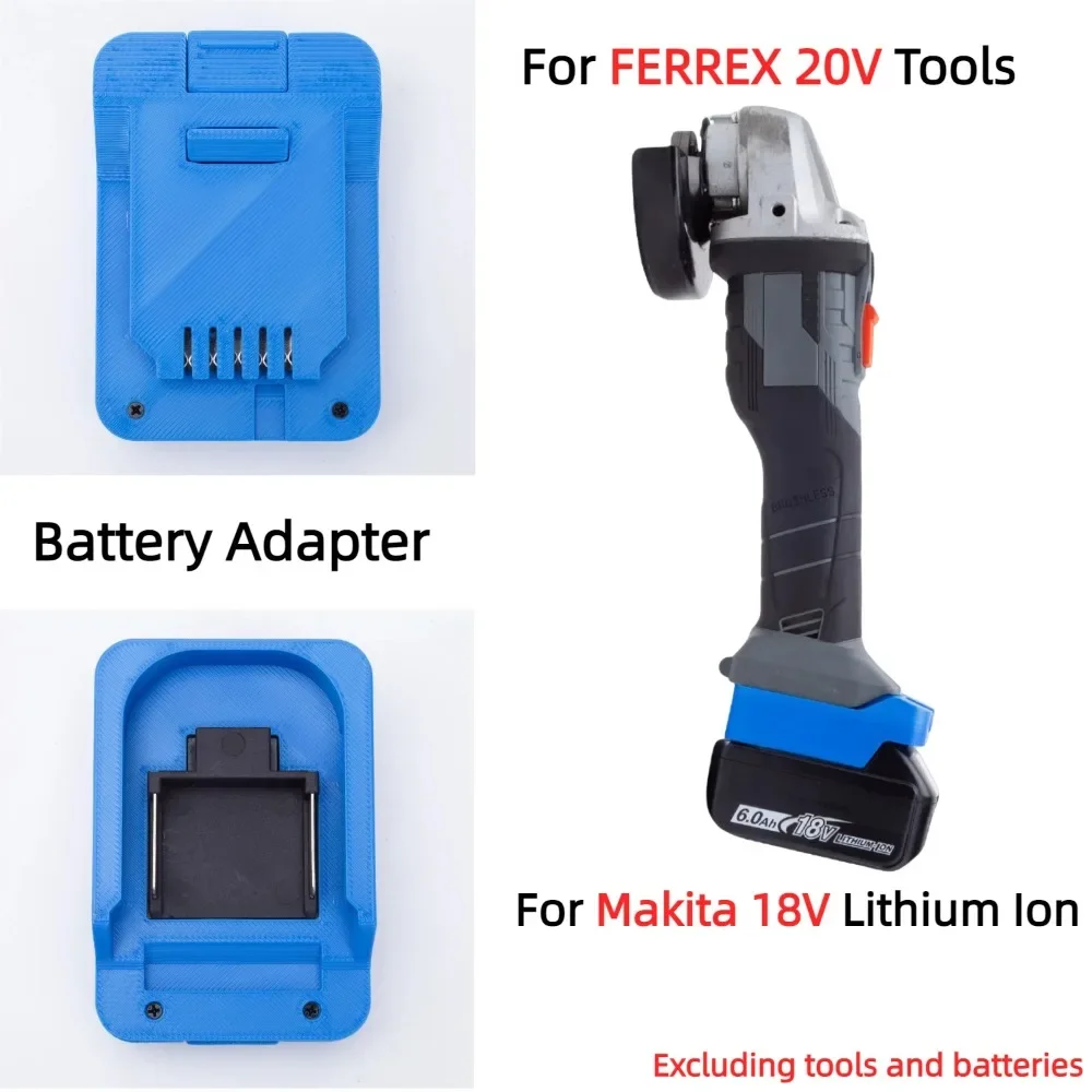Brushless Cordless Electric Drill 18V - Battery Adapter for Makita 18V LXT