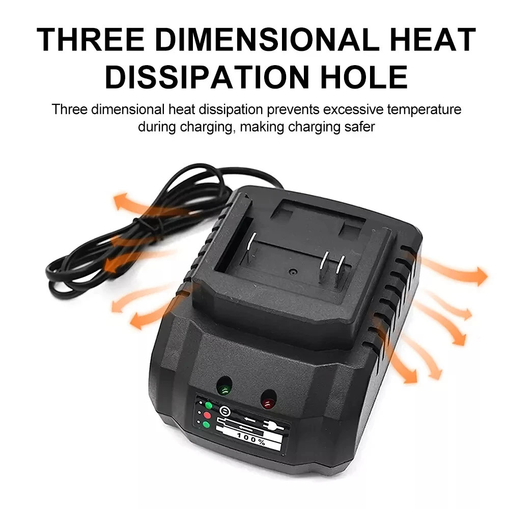 Li-ion Battery Charger 18V 21V - Brushless Cordless Electric Drill 18V review and price