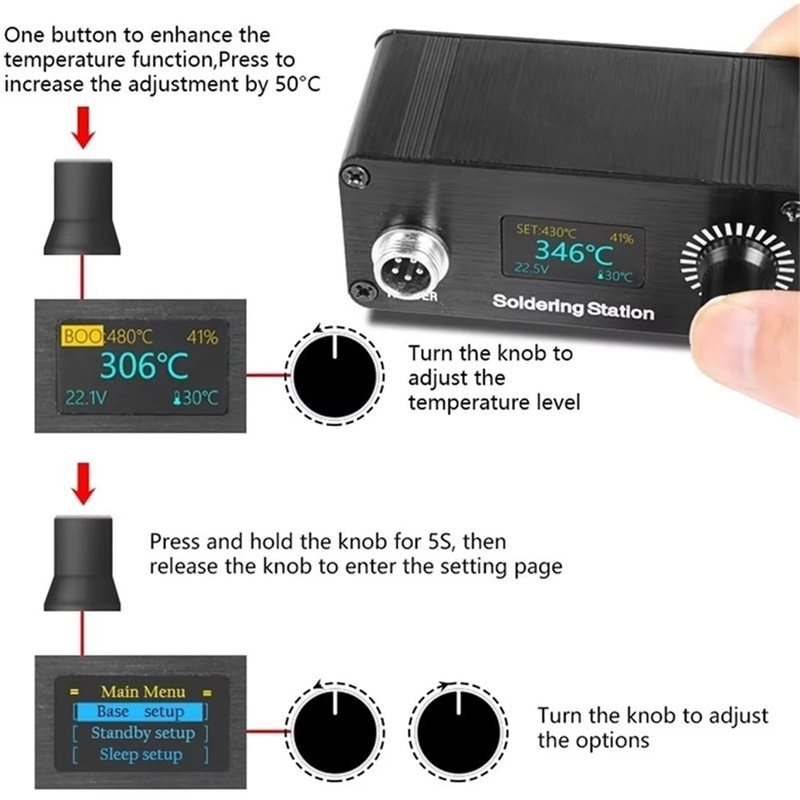 【A56X】T12 Portable Mini Digita - Digital Soldering Station T12 review and price