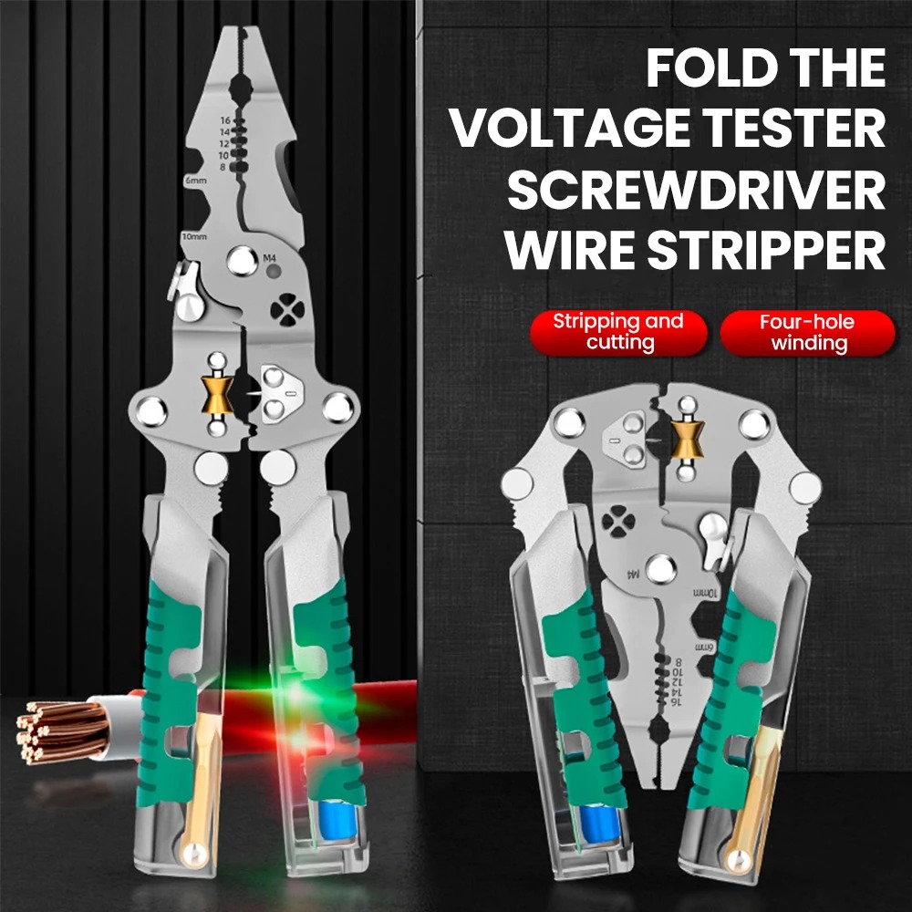 Foldalbe Wire Stripping Pliers - Automatic Wire Stripper Cutter review and price