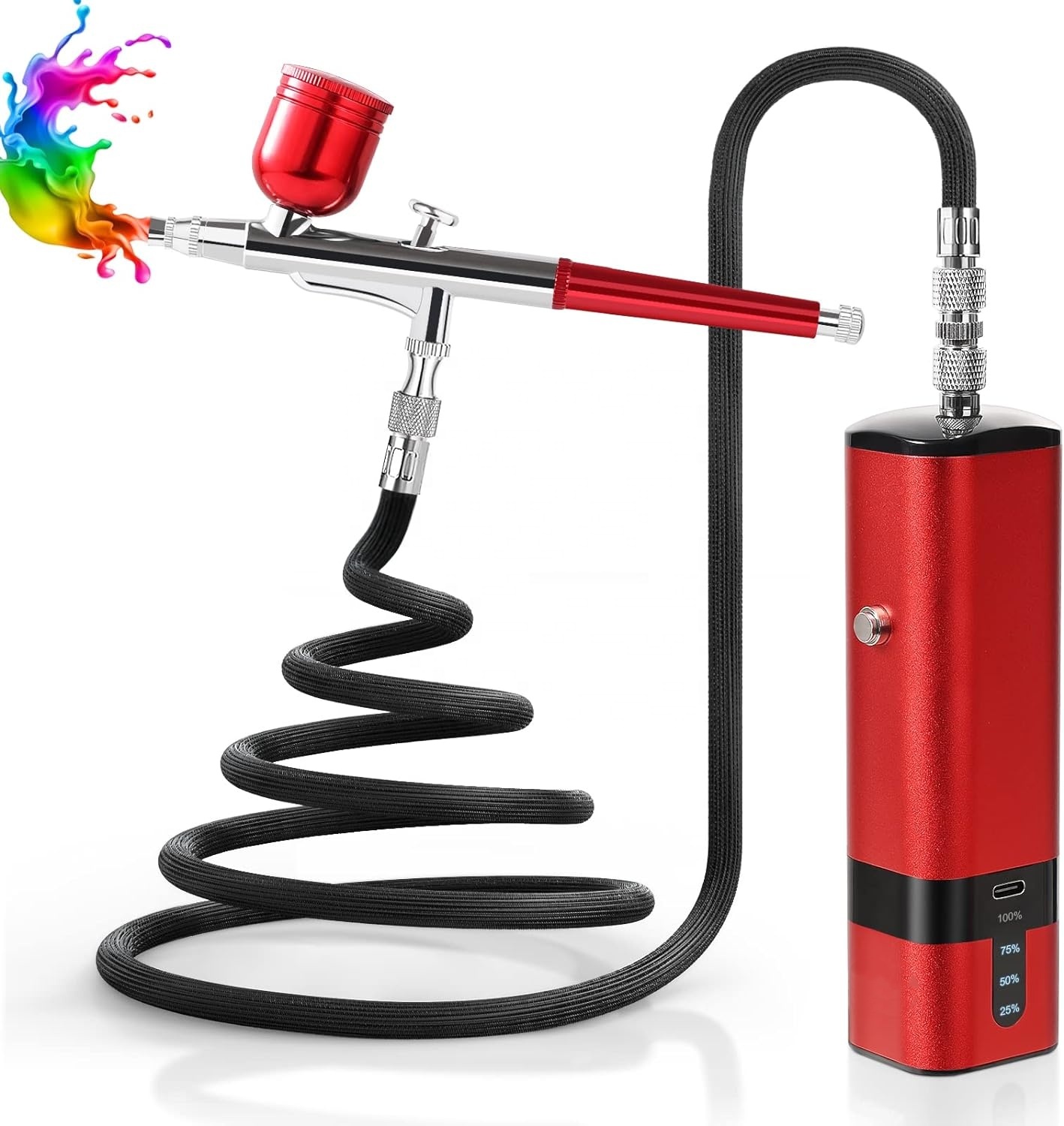 Airbrush Kit with Compressor,  - Airbrush Kit With Mini Compressor review and price