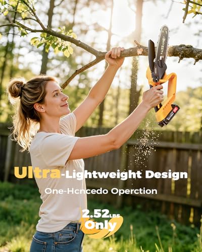 2-in-1 Cordless Pole Saw & 6-I - Mini Electric Chainsaw 6 Inch review and price