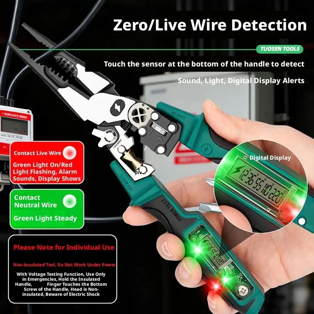 Electrician Pliers with Digita - Automatic Wire Stripper Cutter review and price