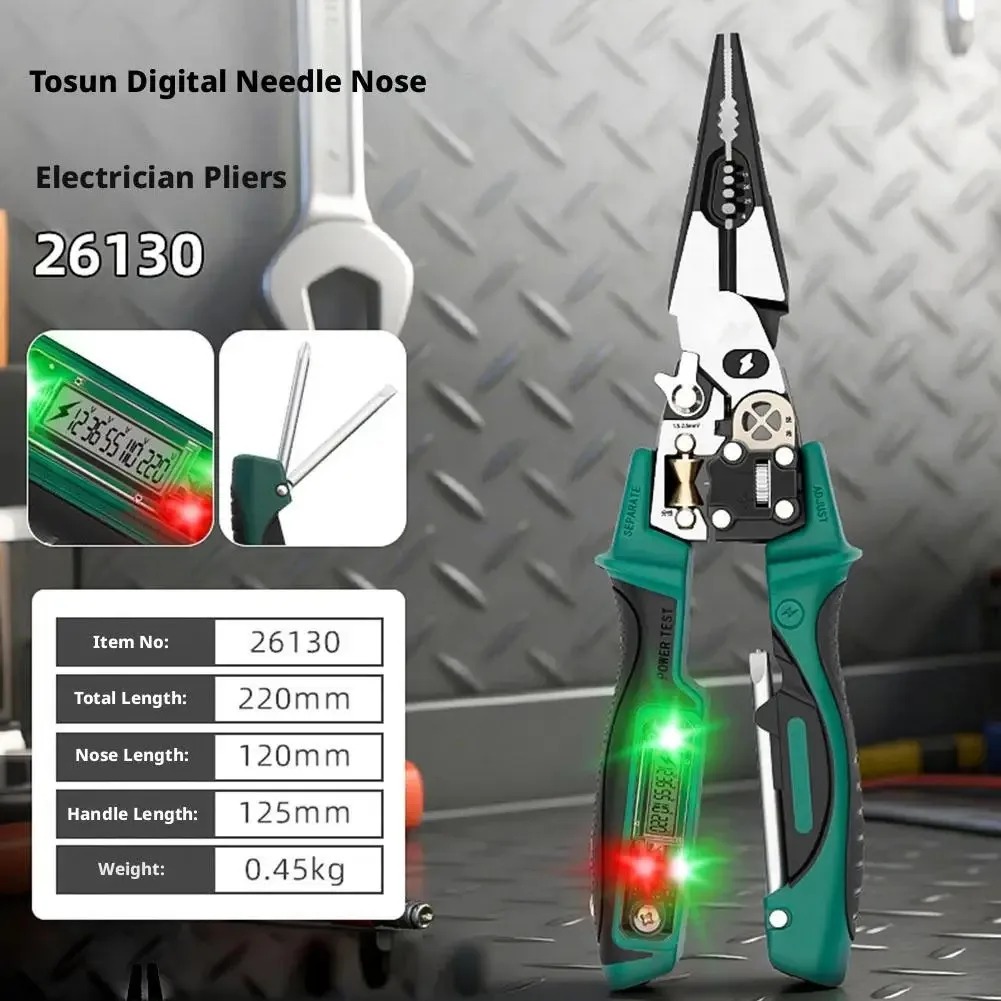 Electrician Pliers with Digita - Automatic Wire Stripper Cutter review and price